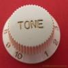 CREAM STRATOCASTER ELECTRIC GUITAR TONE KNOB PUSH ON SPLINED